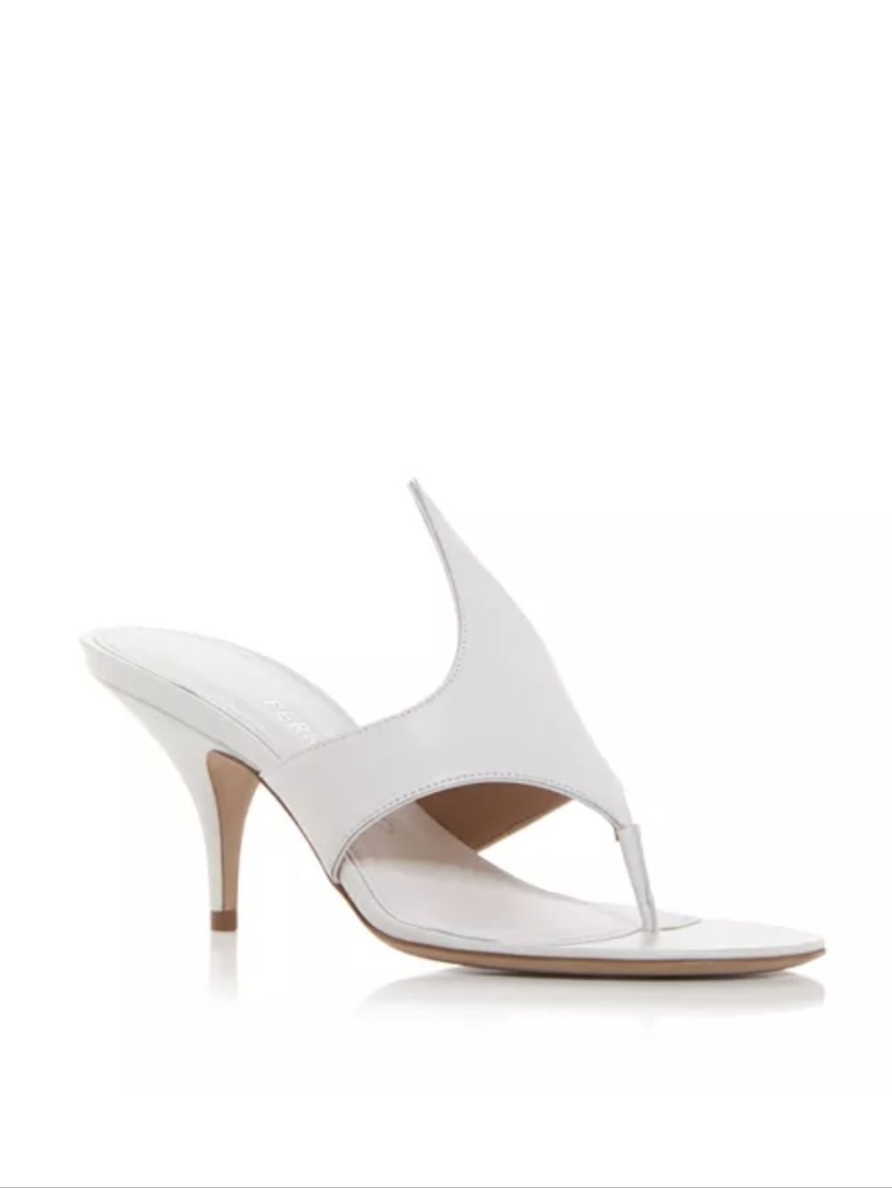 Ferragamo Lyrai Leather Thong Slide Sandals